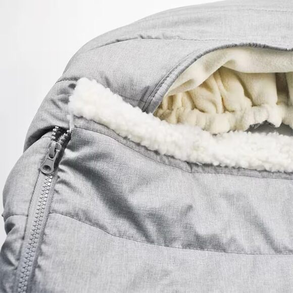 Baby Winter Car Seat Gray Cover Universal Fit Protection for Wind and Cold - Picture 4 of 7